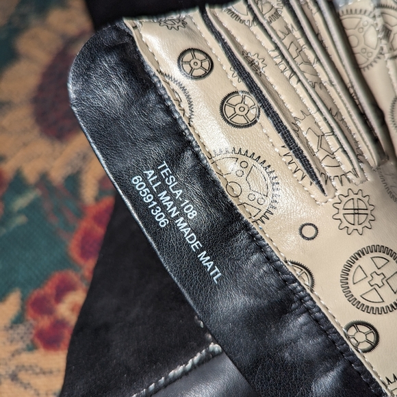 Demonia TESLA-108 Black Heeled Boots - Picture 5 of 5